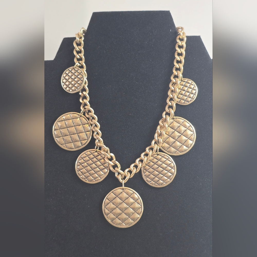 Express Gold Disk Statement Choker - image 3